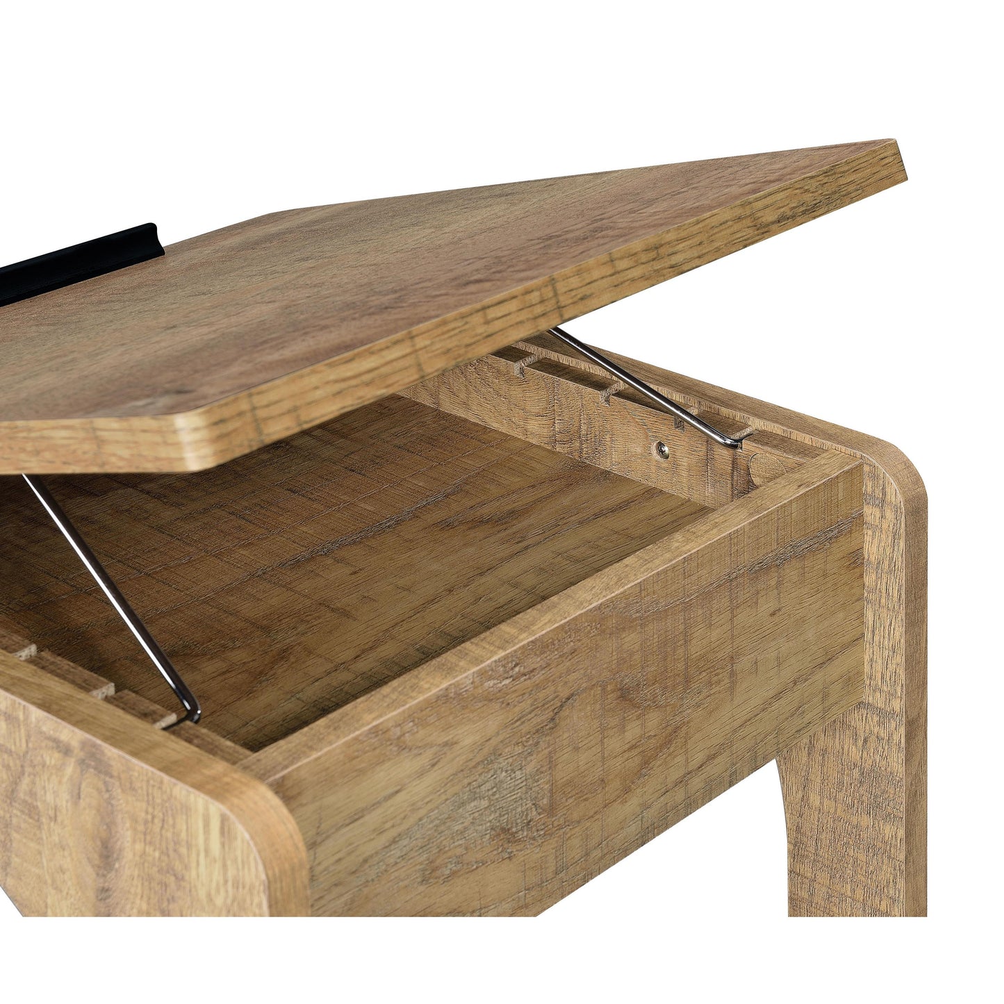  Coaster Furniture Ralston 930292 C-Shaped Lift-Top Sofa Side Table With Casters - Mango IMAGE 8