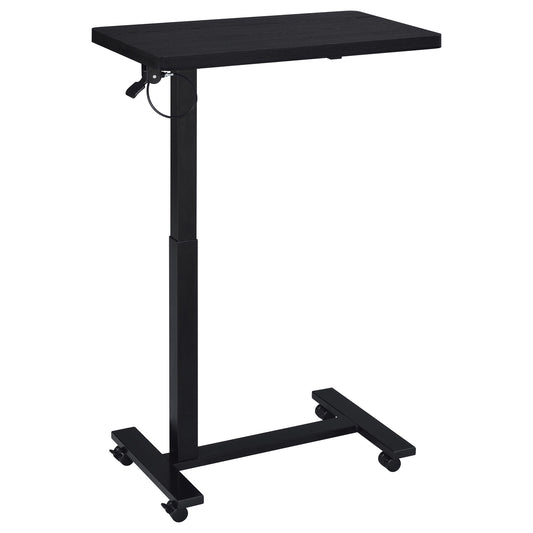  Coaster Furniture Westpark 930300 Pneumatic Adjustable C-Shape Side Table with Casters - Black IMAGE 1