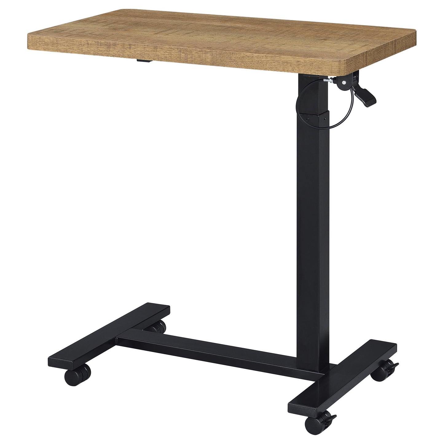  Coaster Furniture Westpark 930301 Pneumatic Adjustable C-Shape Side Table with Casters - Mango IMAGE 7