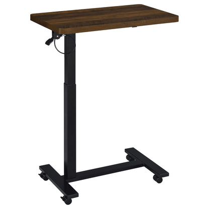  Coaster Furniture Westpark 930302 Pneumatic Adjustable C-Shape Side Table with Casters - Dark Pine IMAGE 9