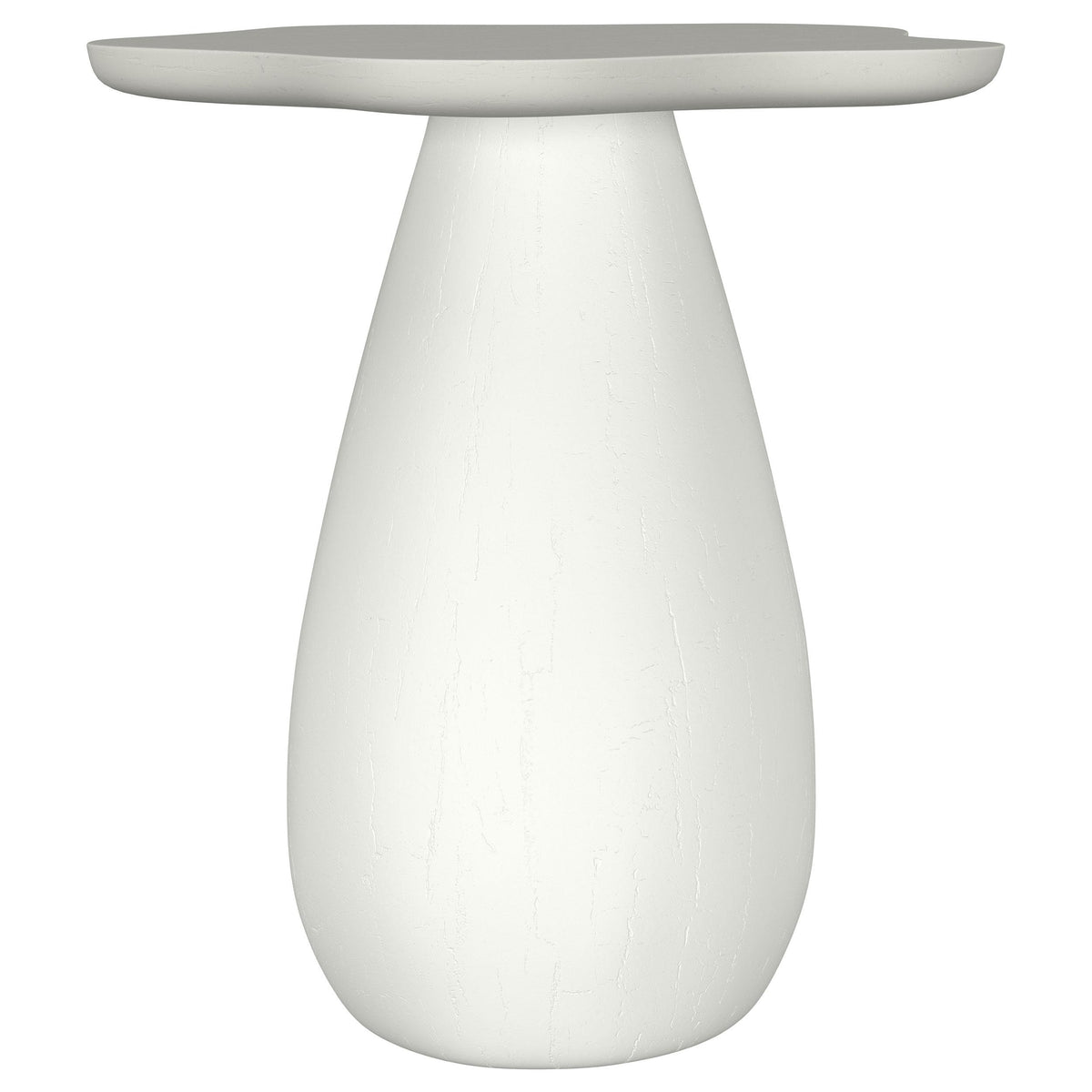  Coaster Furniture Perth 930616 20-inch Side Table with Cloud-Shaped Top - Off White IMAGE 1