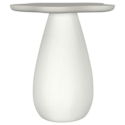  Coaster Furniture Perth 930616 20-inch Side Table with Cloud-Shaped Top - Off White IMAGE 1