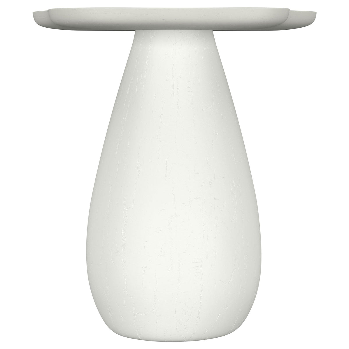  Coaster Furniture Perth 930616 20-inch Side Table with Cloud-Shaped Top - Off White IMAGE 2