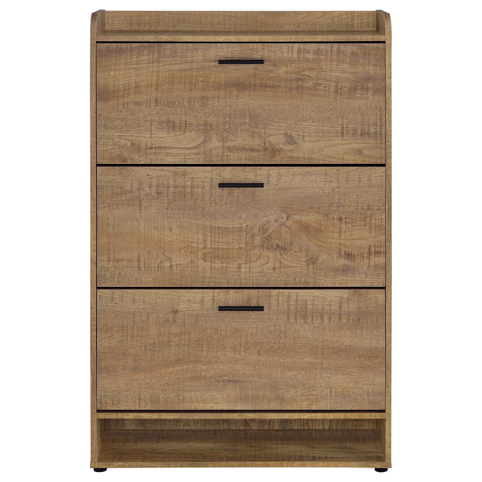 Coaster Furniture Denia 950425 3-tier Engineered Wood Shoe Cabinet - Mango IMAGE 2