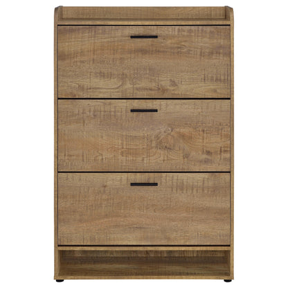  Coaster Furniture Denia 950425 3-tier Engineered Wood Shoe Cabinet - Mango IMAGE 2