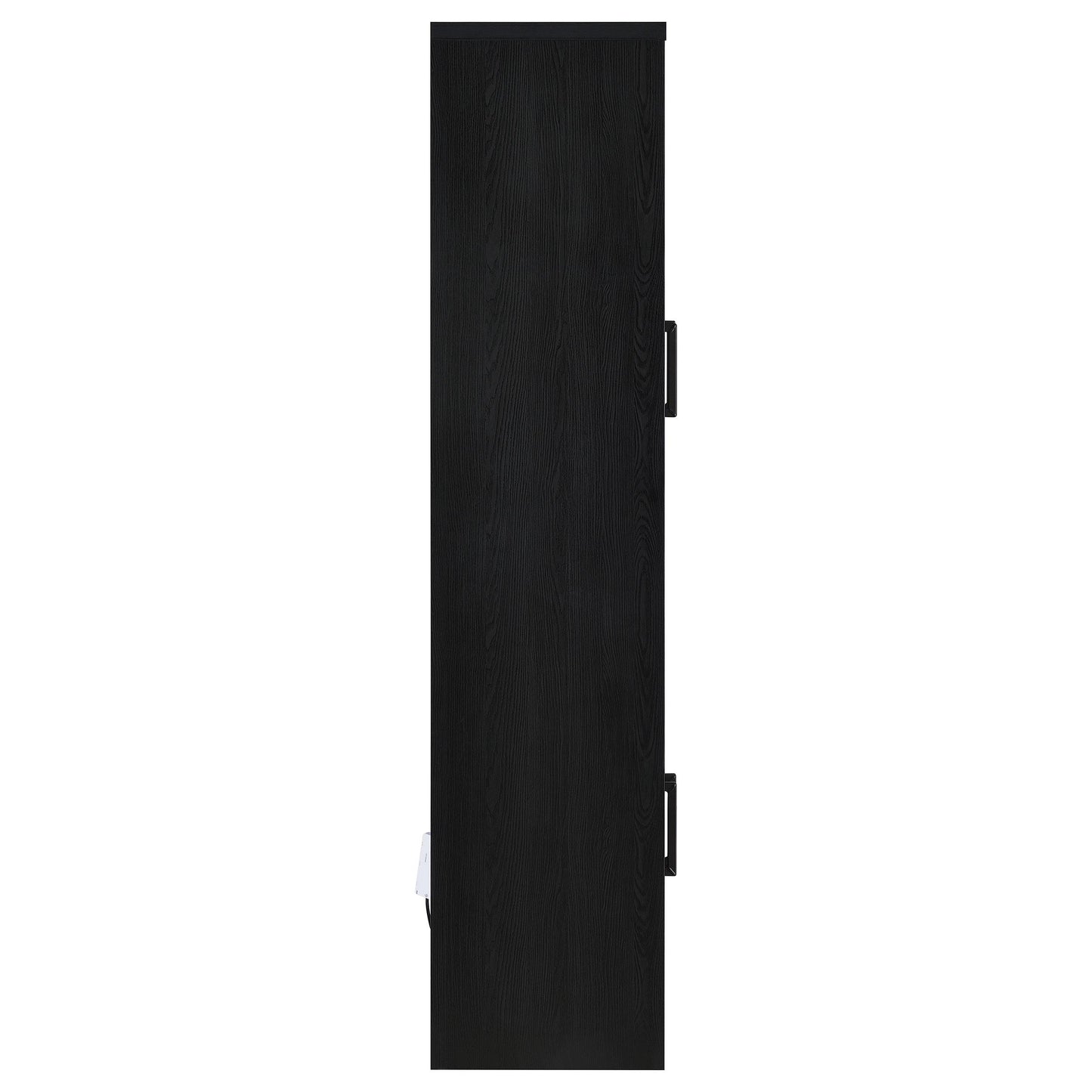  Coaster Furniture Riva 950432 4-door Tall Accent Display Cabinet LED Lighting - Black IMAGE 4