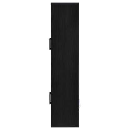  Coaster Furniture Riva 950432 4-door Tall Accent Display Cabinet LED Lighting - Black IMAGE 7