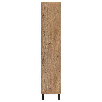  Coaster Furniture Teller 950440 80-inch 4-door Tall Shoe Storage Cabinet - Natural Oak IMAGE 1