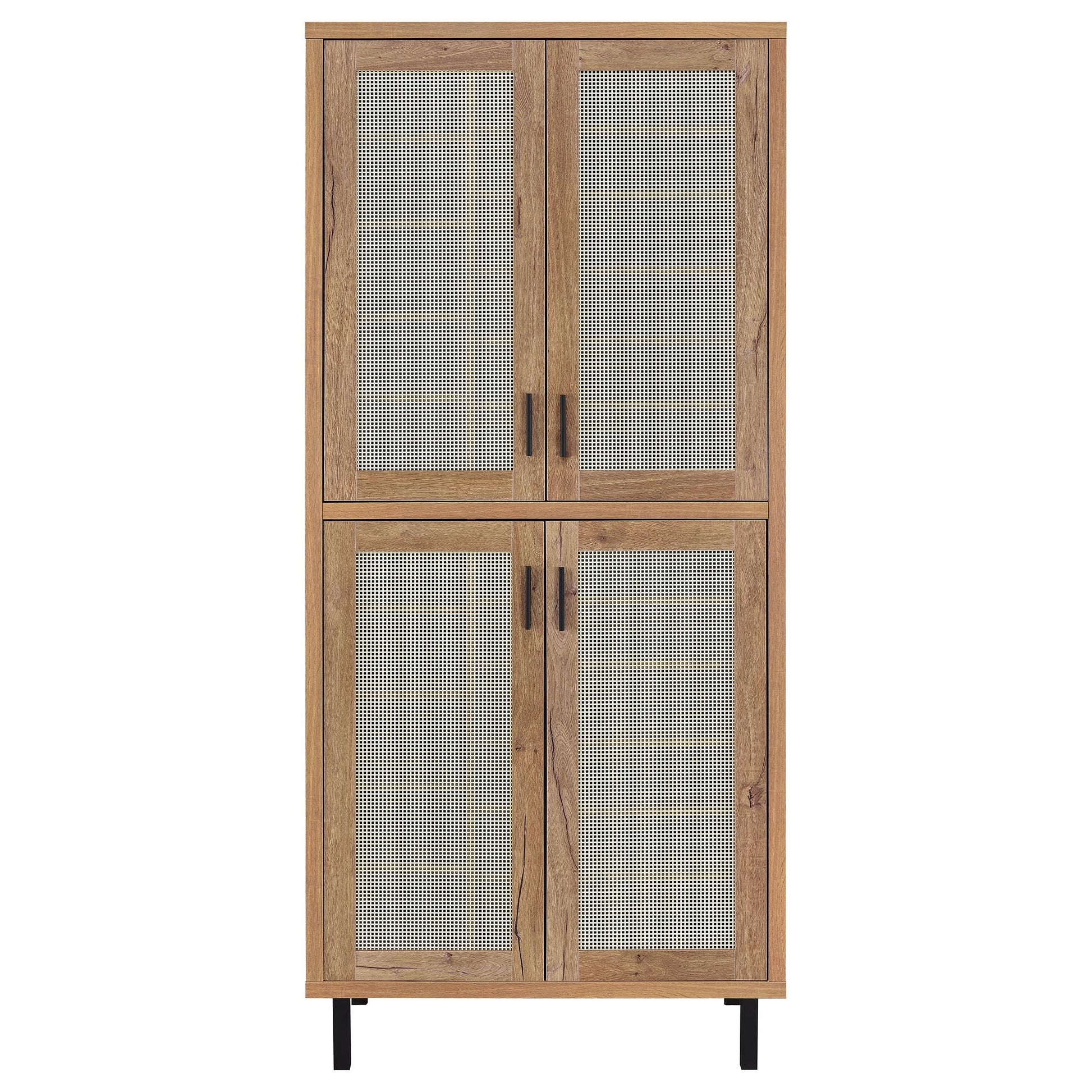  Coaster Furniture Teller 950440 80-inch 4-door Tall Shoe Storage Cabinet - Natural Oak IMAGE 11