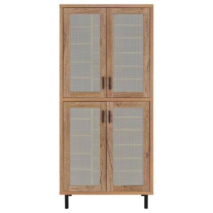  Coaster Furniture Teller 950440 80-inch 4-door Tall Shoe Storage Cabinet - Natural Oak IMAGE 11