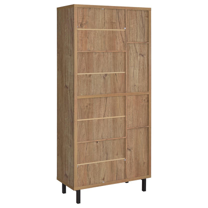  Coaster Furniture Teller 950440 80-inch 4-door Tall Shoe Storage Cabinet - Natural Oak IMAGE 7