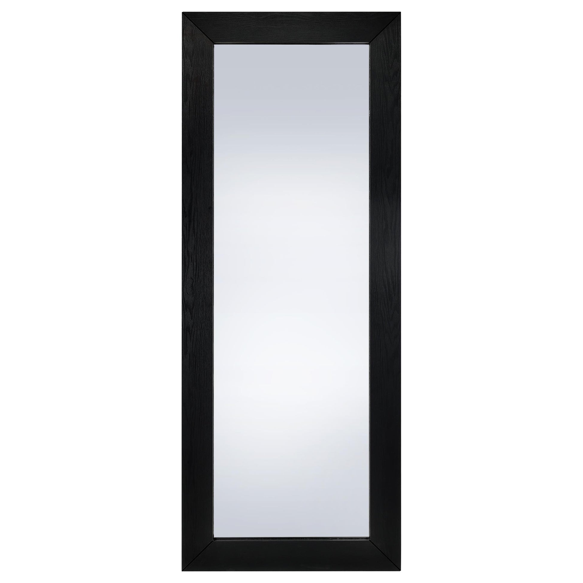  Coaster Furniture Cadence 961653 Tempered Glass Full Length Standing Mirror - Black Oak IMAGE 2
