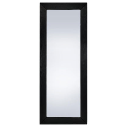  Coaster Furniture Cadence 961653 Tempered Glass Full Length Standing Mirror - Black Oak IMAGE 2