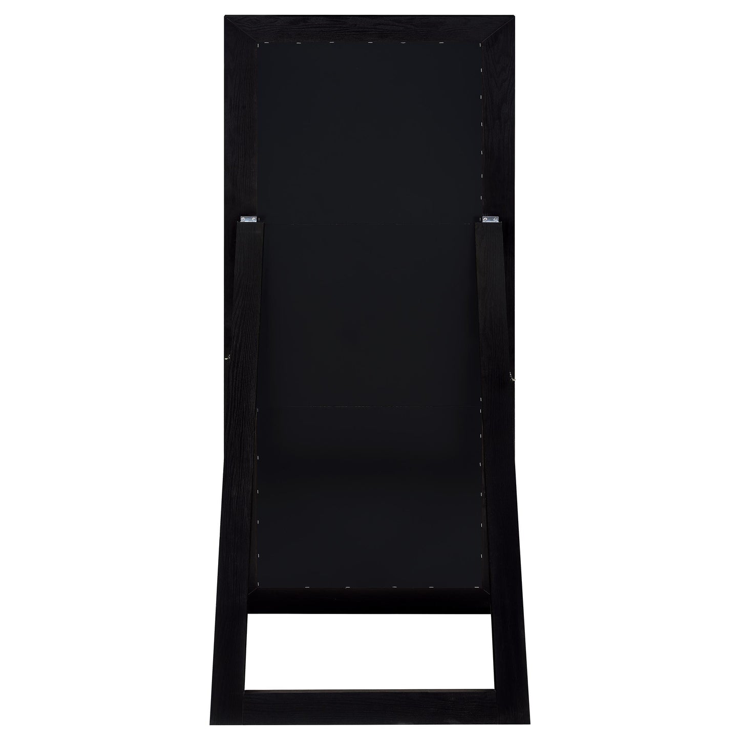  Coaster Furniture Cadence 961653 Tempered Glass Full Length Standing Mirror - Black Oak IMAGE 4