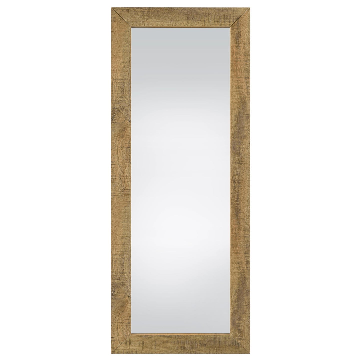  Coaster Furniture Cadence 961654 Tempered Glass Full Length Standing Mirror - Mango IMAGE 2