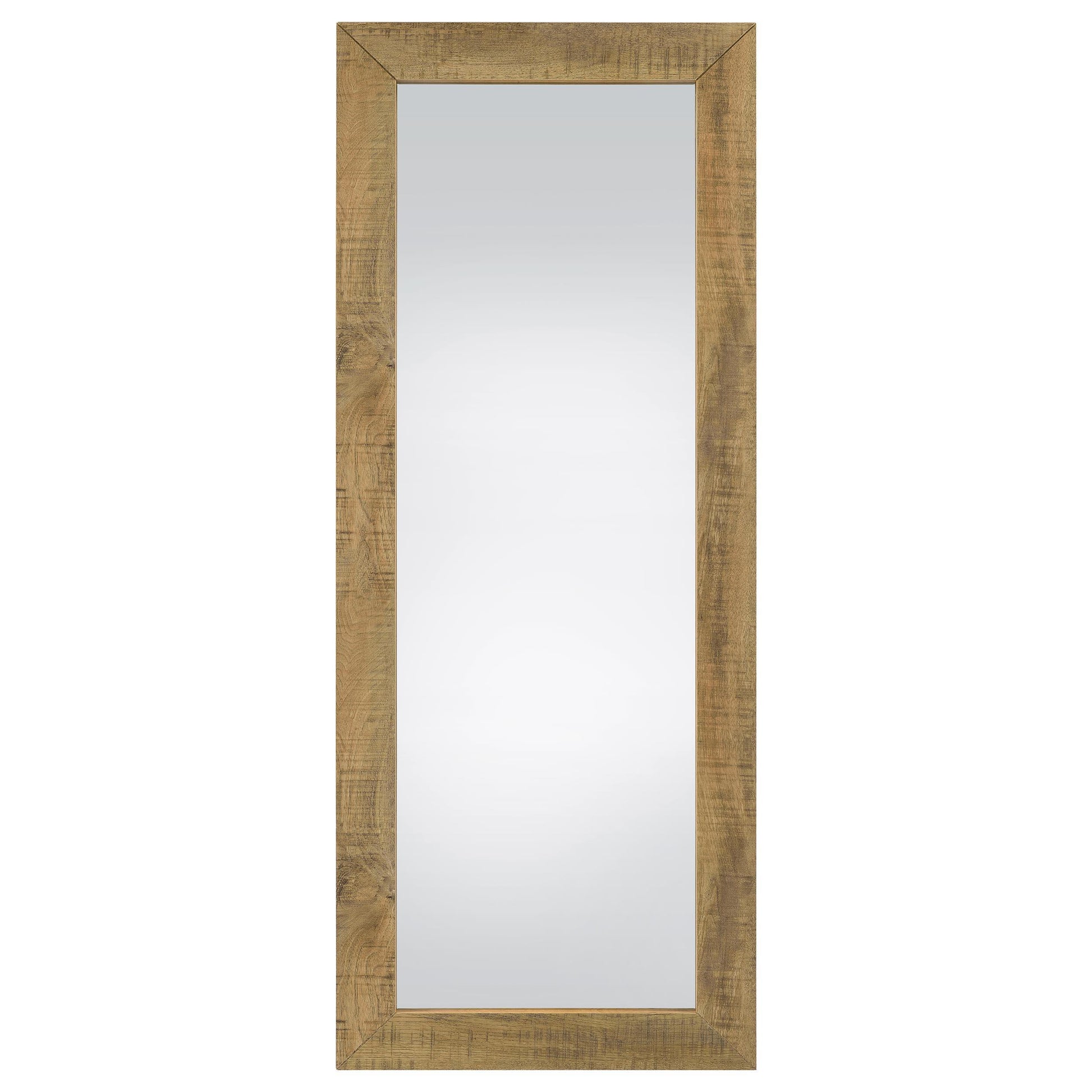  Coaster Furniture Cadence 961654 Tempered Glass Full Length Standing Mirror - Mango IMAGE 2