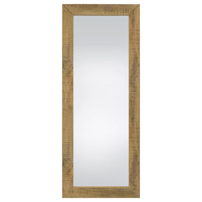  Coaster Furniture Cadence 961654 Tempered Glass Full Length Standing Mirror - Mango IMAGE 2