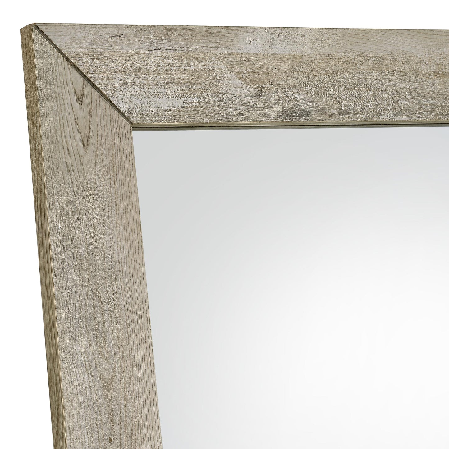  Coaster Furniture Cadence 961655 Tempered Glass Full Length Mirror - Grey Washed Oak IMAGE 3