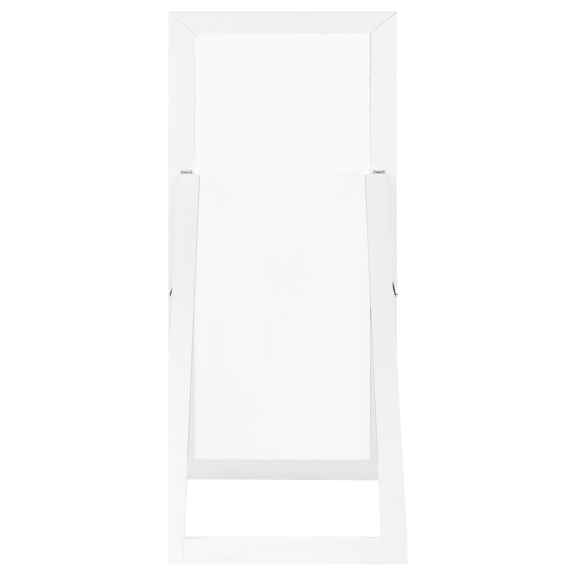  Coaster Furniture Cadence 961656 Tempered Glass Full Length Mirror - White High Gloss IMAGE 4