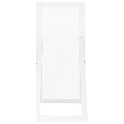  Coaster Furniture Cadence 961656 Tempered Glass Full Length Mirror - White High Gloss IMAGE 4