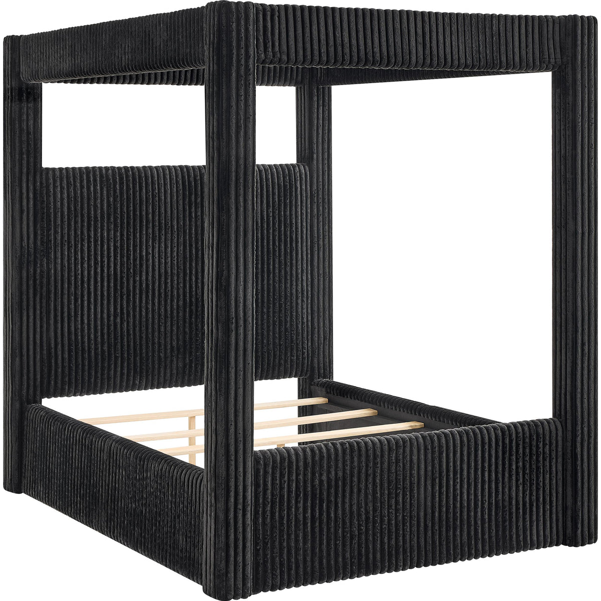  Crown Mark Carla 5118BK-Q Queen Canopy Bed - Black IMAGE 1