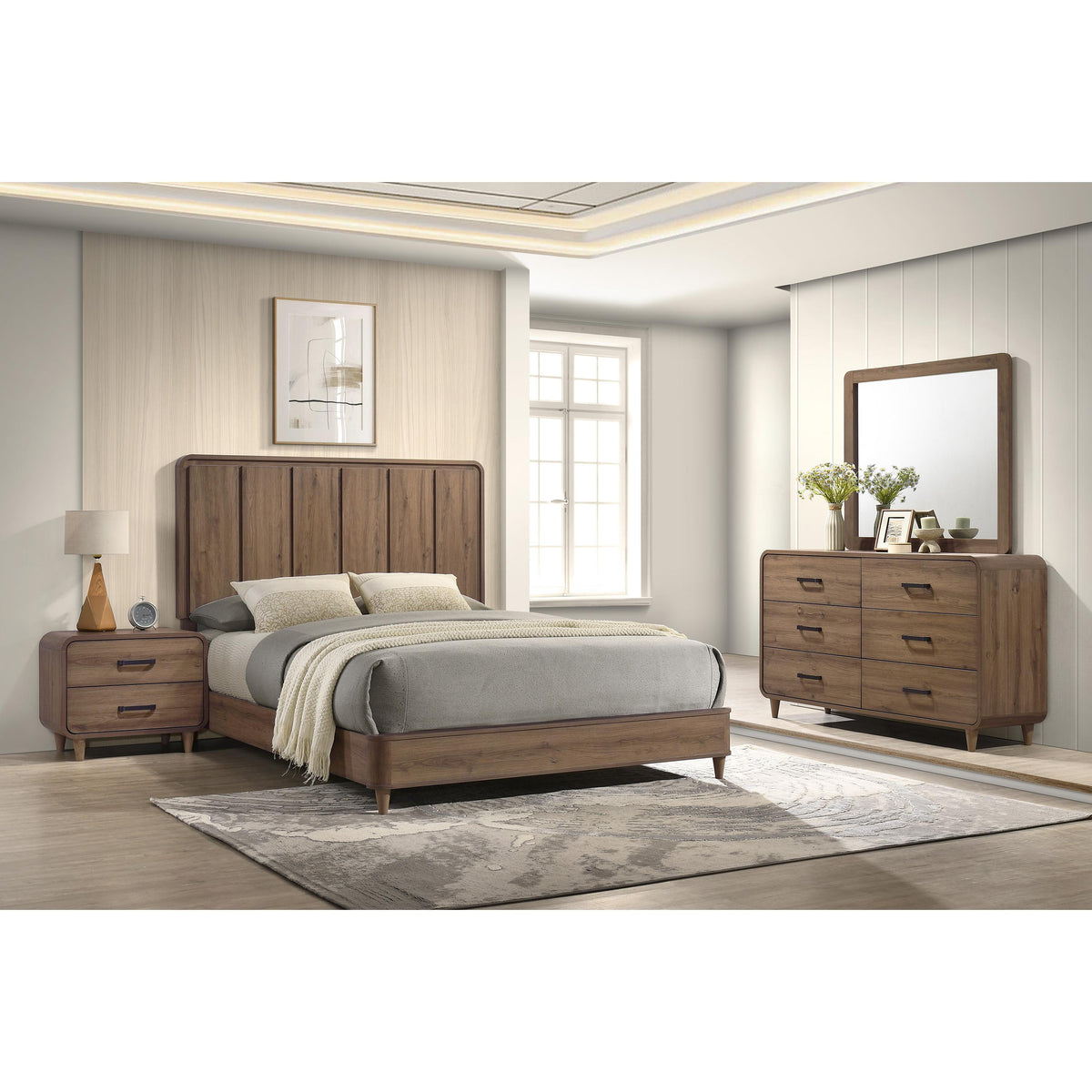  Crown Mark Nyomi B4920-1 Dresser - Light Brown IMAGE 3