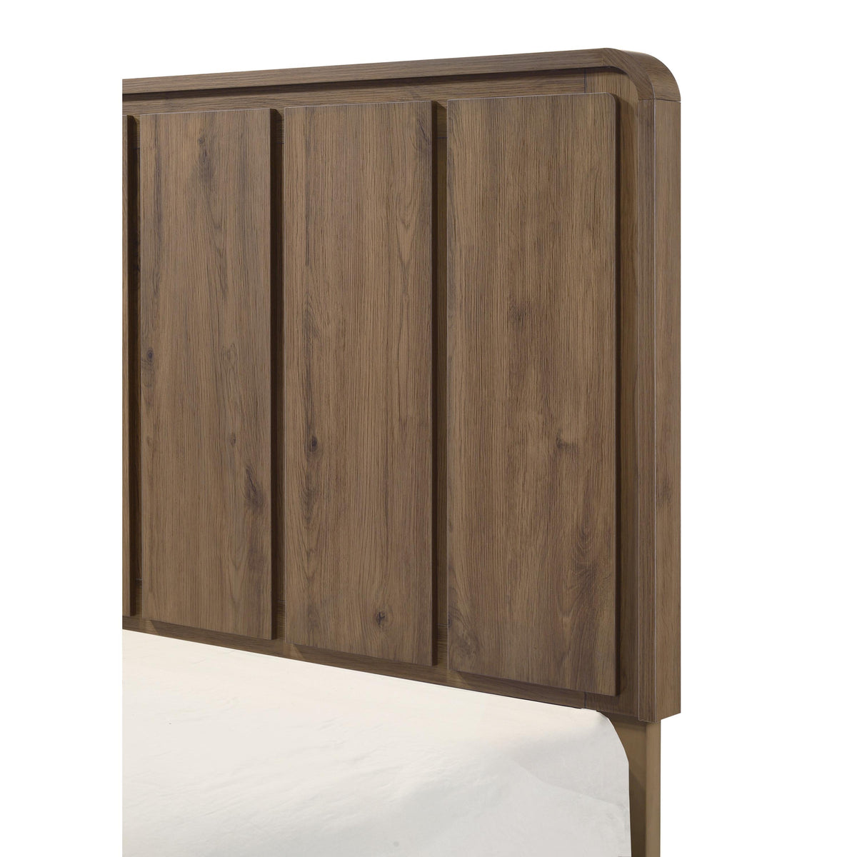  Crown Mark Nyomi B4922-Q Queen Panel Bed - Light Brown IMAGE 5