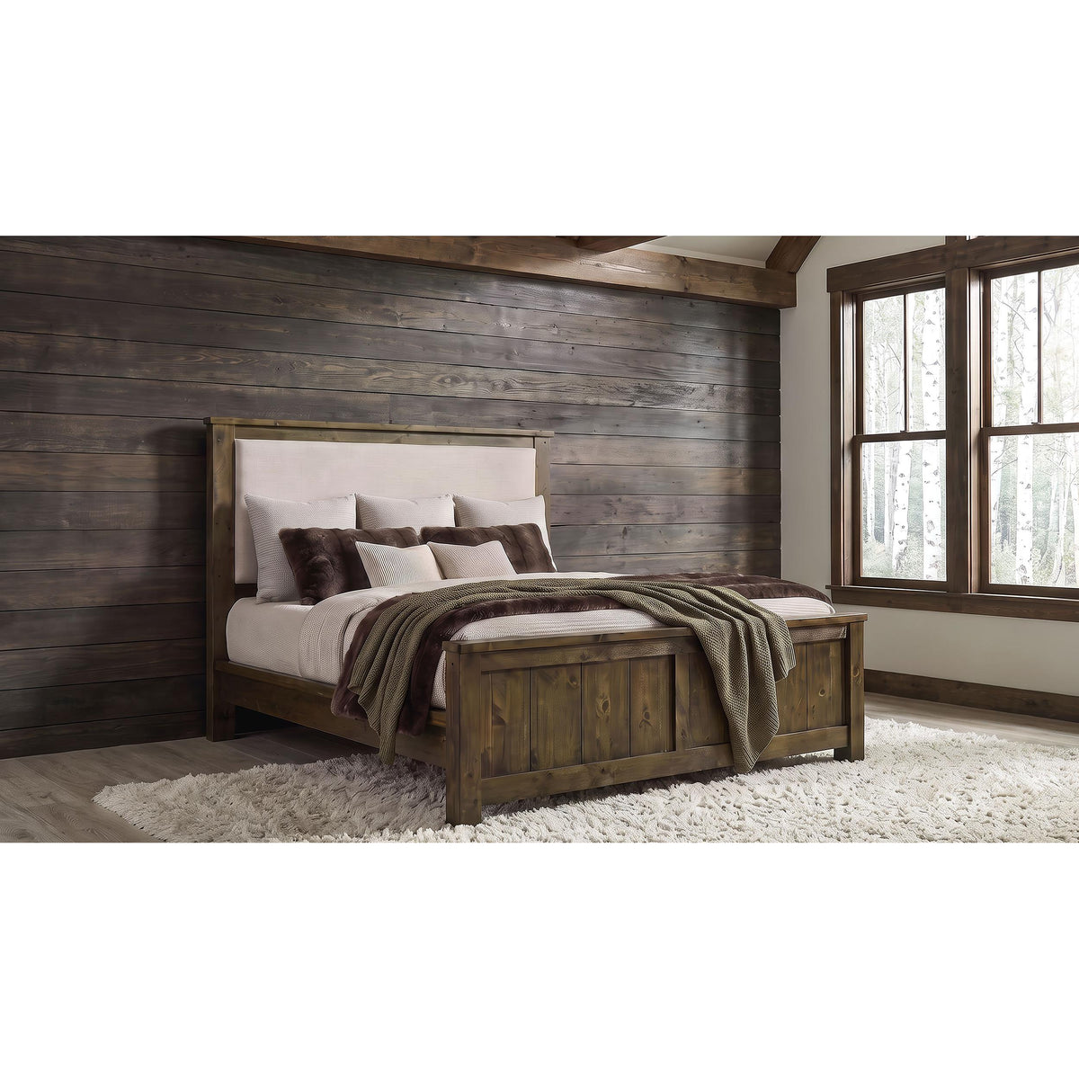  Coaster Furniture Doherty King Upholstered Panel Bed 225161KE IMAGE 2