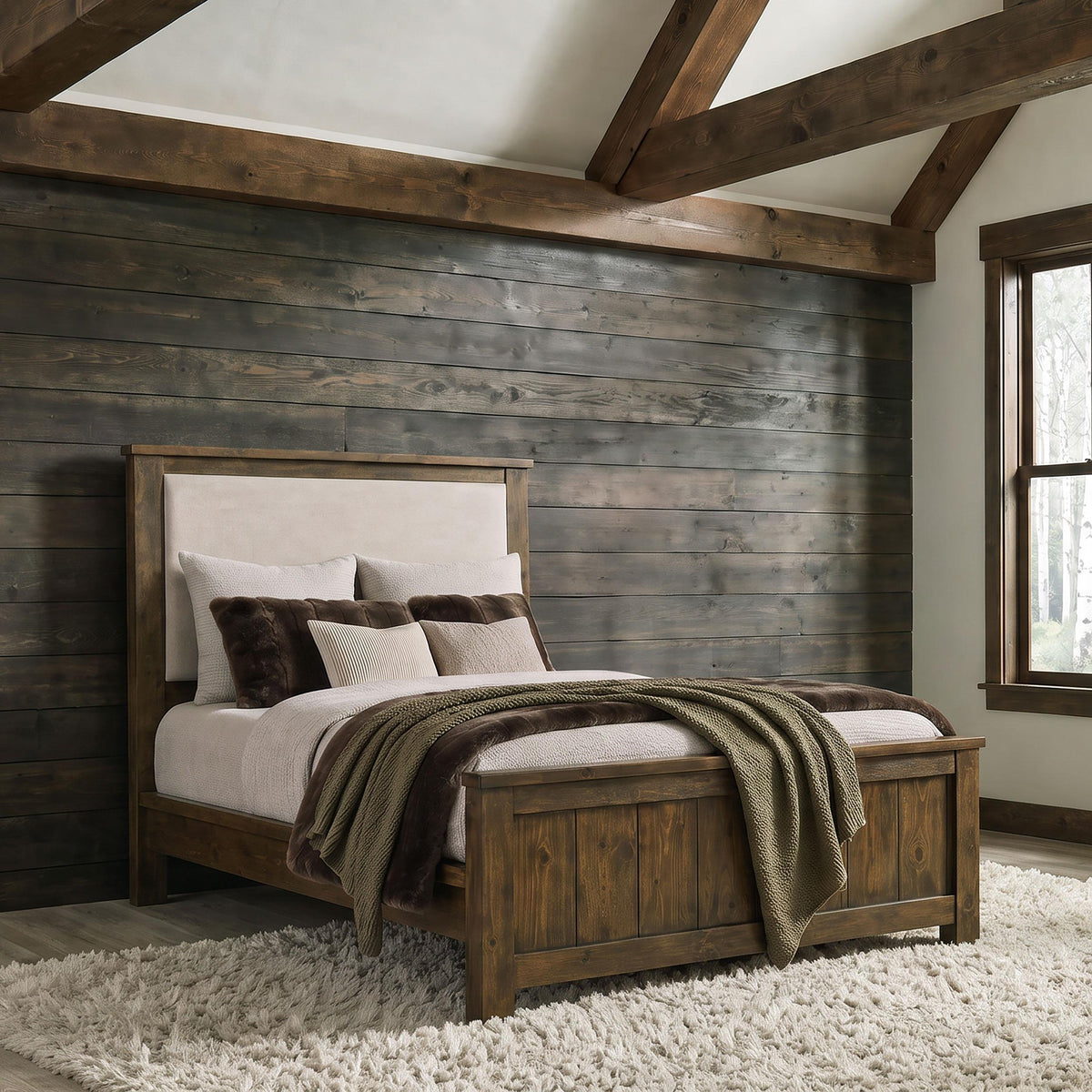  Coaster Furniture Doherty Queen Upholstered Panel Bed 225161Q IMAGE 2