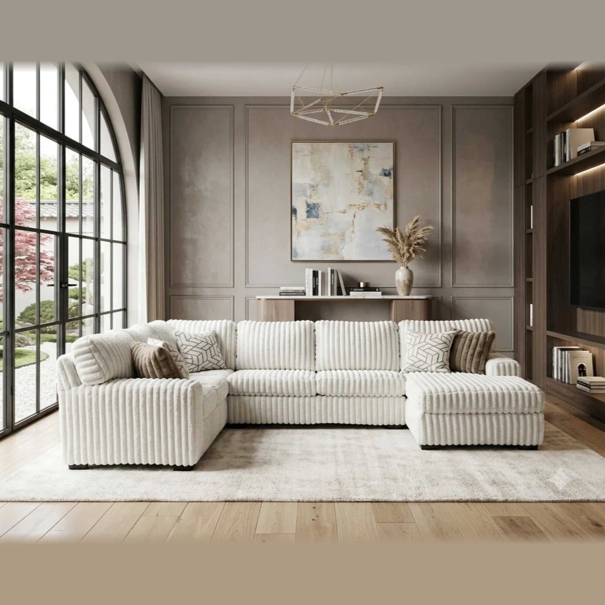 9800 Sectional – Cream