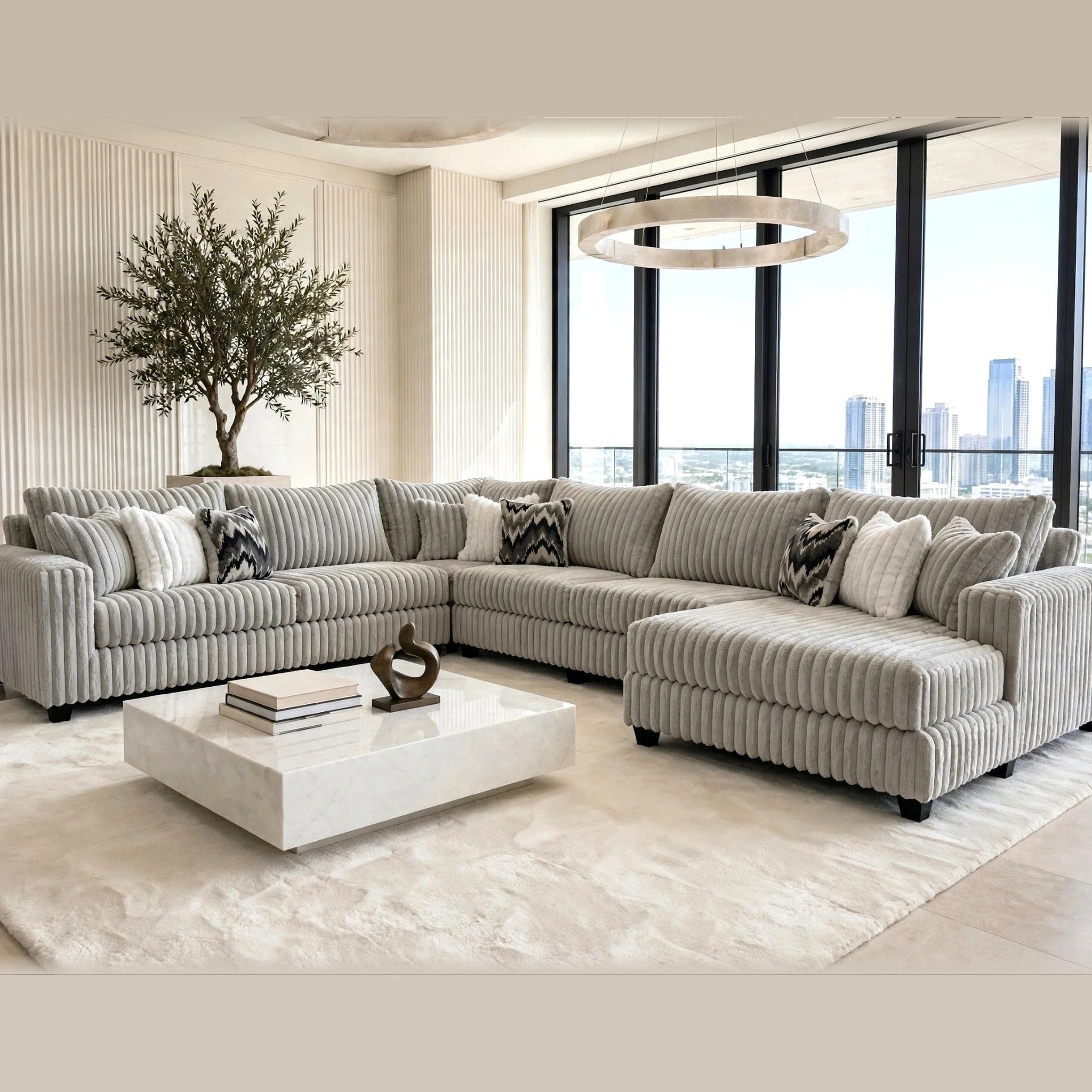 9900 XL Sectional – Grey