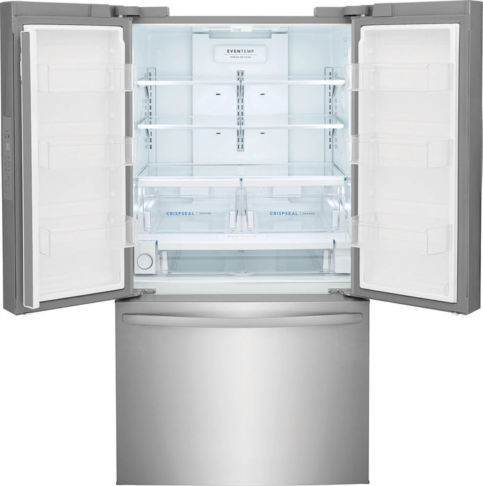 Frigidaire - 17.6 Cu. Ft. Counter-Depth French Door Refrigerator - Stainless steel