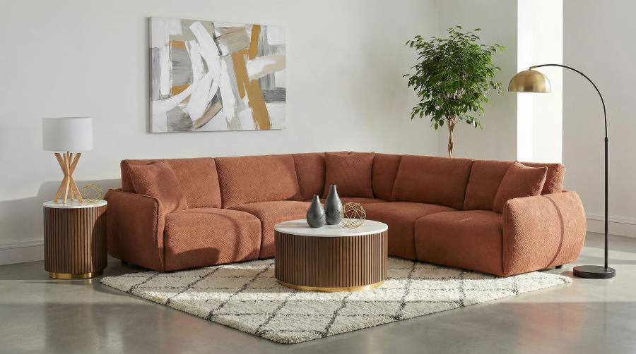 Elysia Chenille Upholstered Modular Lounge