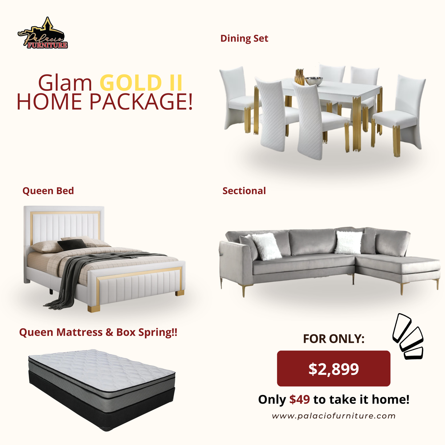 Glam Gold II Home Package