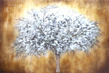 Tempered Glass w/Foil - Abstract Tree