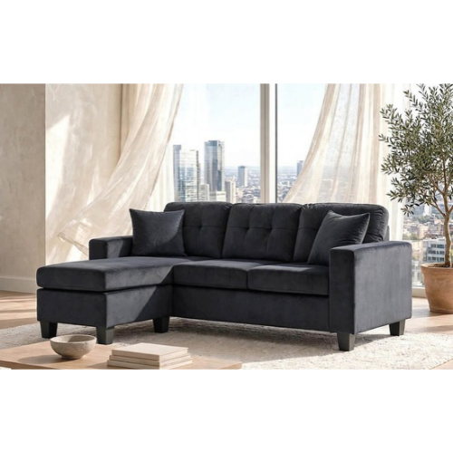 Cris Sectional Black
