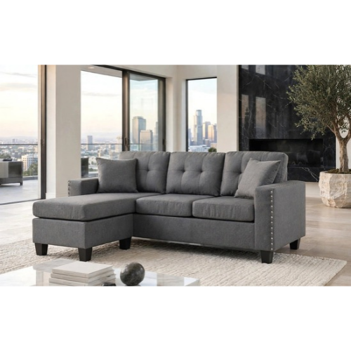 Cris Sectional Charcoal