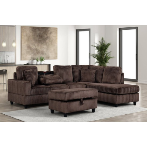 Elegance Home Package Chocolate + FREE Mattress, Box Spring, Ottoman & Delivery