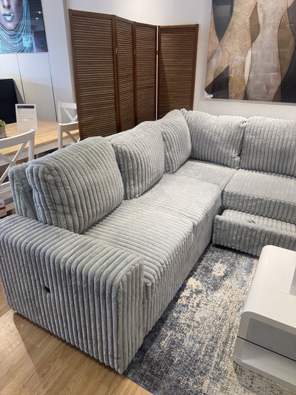 Divine sectional with USB ports in the arm