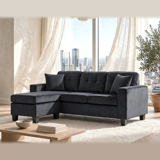 Cris Sectional – Black