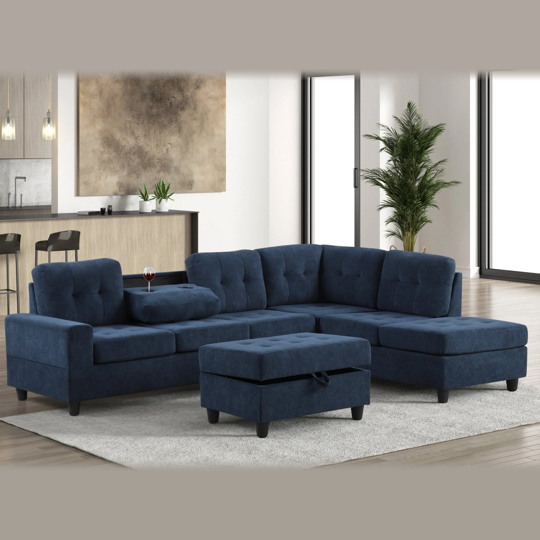 Height Sectional – Blue