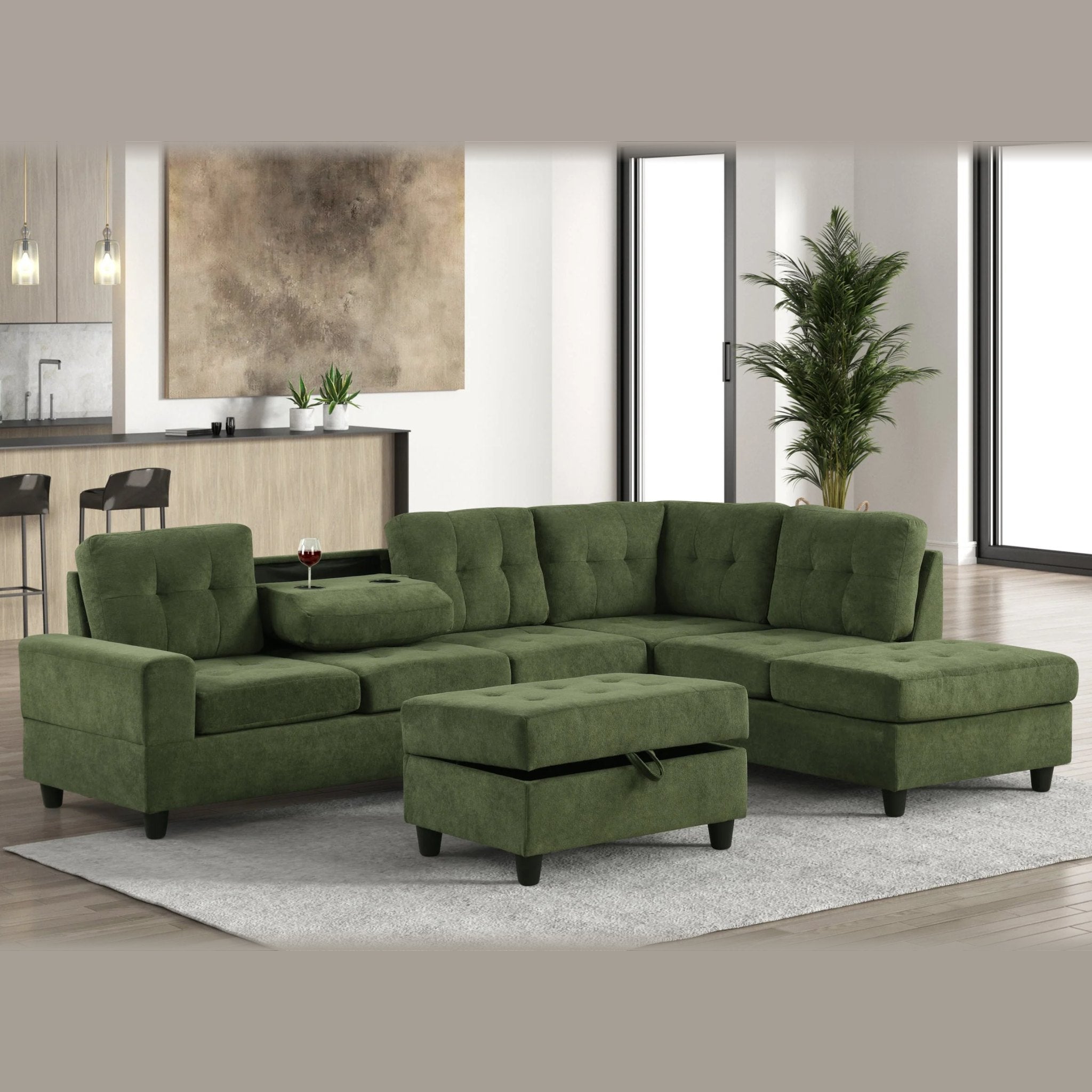 Height Sectional – Green