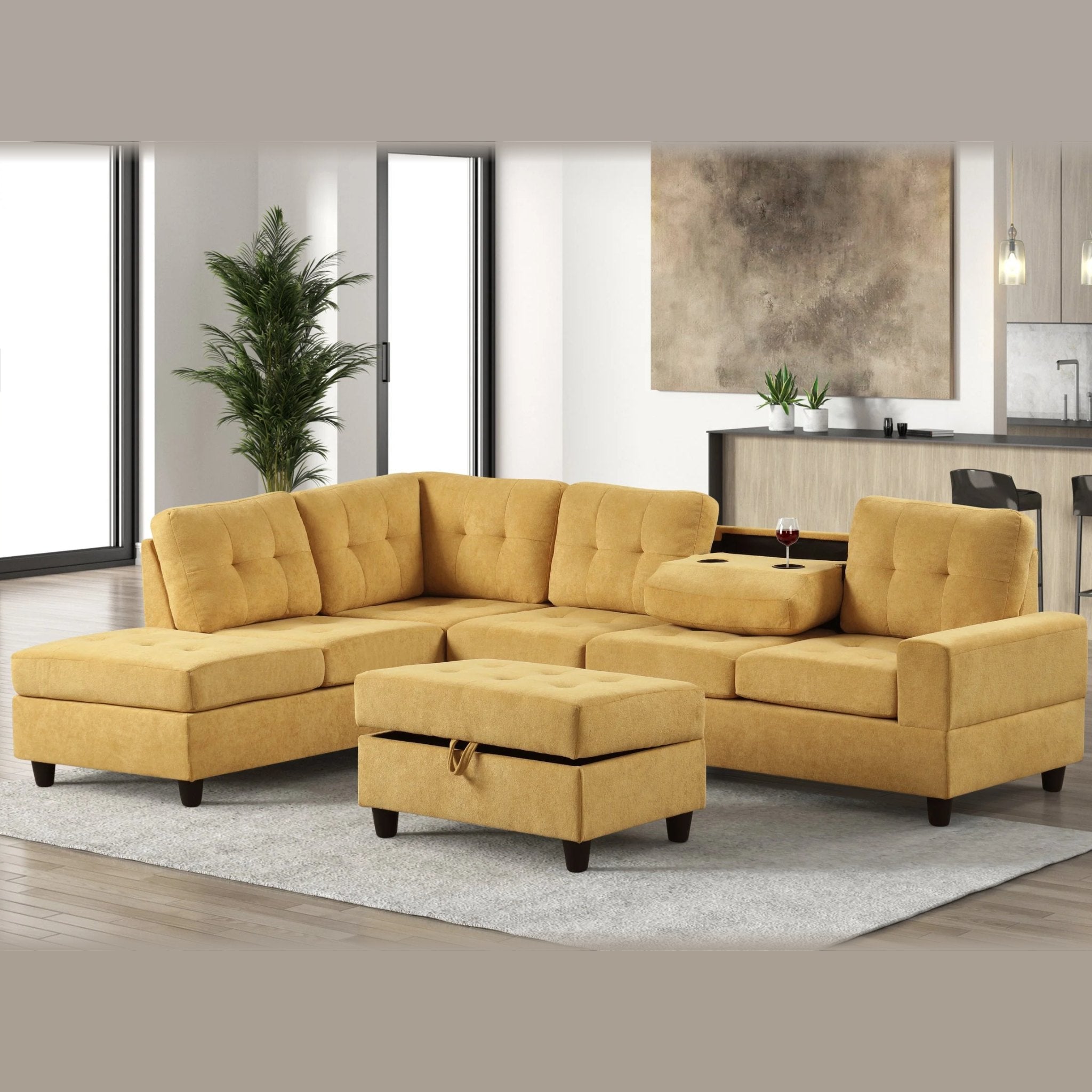 Height Sectional – Yellow