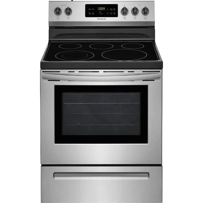 Frigidaire - 5.3 cu. ft. Self-Cleaning Freestanding Electric Range - Stainless Steel