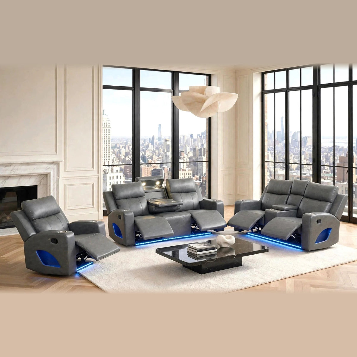 Pinnacle reclining set