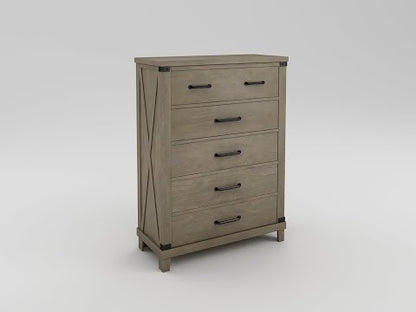  Furniture of America Bianca 5-Drawer Chest CM7734GY-C EXTERNAL_VIDEO 1