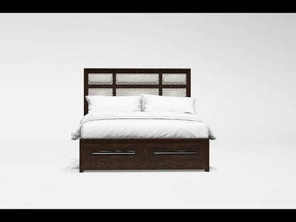  Furniture of America Orlaith California King Upholstered Bed with Storage CM7697CK-BED EXTERNAL_VIDEO 1