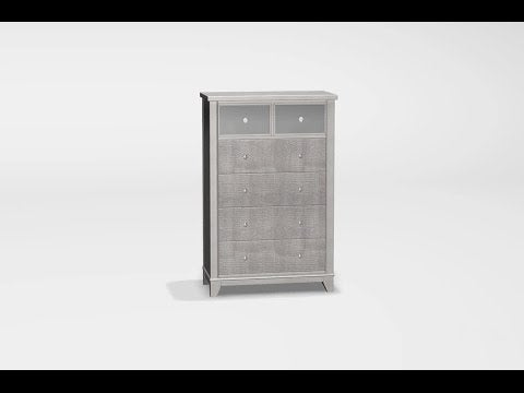  Furniture of America Bryant II 6-Drawer Chest CM7289SV-C EXTERNAL_VIDEO 1