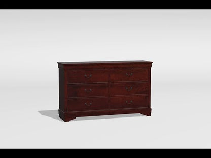 Furniture of America Louis Philippe III 6-Drawer Dresser CM7866CH-D EXTERNAL_VIDEO 1