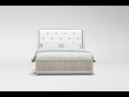  Furniture of America Bryant King Upholstered Bed CM7288SV-EK-BED EXTERNAL_VIDEO 1